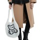 Cross-border knitted bags for foreign trade, Japanese and Korean spring and autumn, white bear casual and laid-back style, single-shoulder bag for girls, hand-carried bag Cross-border knitted bags for foreign trade, Japanese and Korean spring and autumn, white bear casual and laid-back style, single-shoulder bag for girls, hand-carried bag