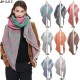 Amazon's hot cross-border new export European and American autumn and winter checkered leopard print diagonal scarf shawl Amazon's hot cross-border new export European and American autumn and winter checkered leopard print diagonal scarf shawl
