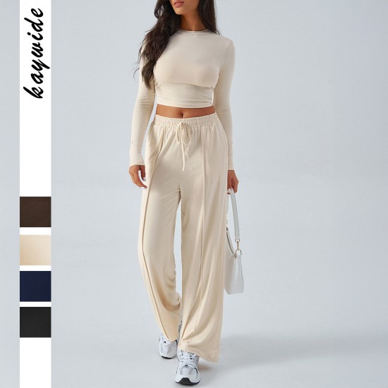 Diyun Cross-border European and American Yoga Exercise long-sleeved top with long Pants Women's Set for Spring/Summer 2025 Amazon Independent Store Diyun Cross-border European and American Yoga Exercise long-sleeved top with long Pants Women's Set for Spring/Summer 2025 Amazon Independent Store
