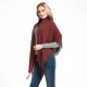 Amazon's popular European and American spring, autumn and winter women's circle yarn full polyester interlaced flower triangular shawl scarf and scarf manufacturer